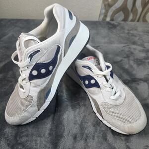 Saucony Shadow 6000 OG White Navy Mens Sz 9.5